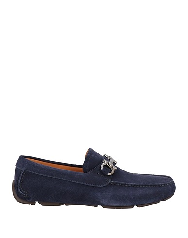 FERRAGAMO Loafers Navy blue Calfskin