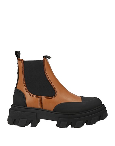 GANNI Ankle boot Tan Leather