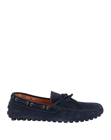 DOUCAL'S Loafers Navy blue Leather