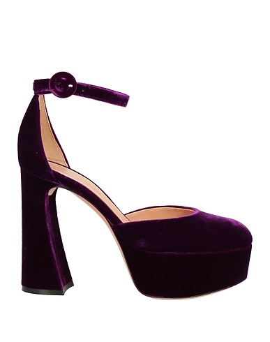 GIANVITO ROSSI Pump Purple Textile fibers