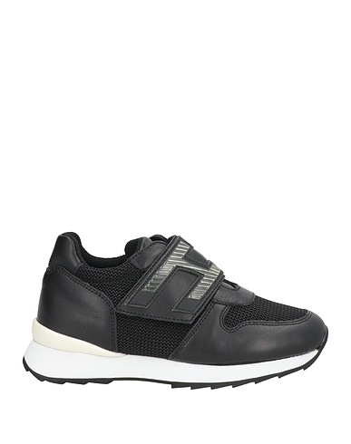 HOGAN Sneakers JUNIOR Nero Pelle, Fibre tessili