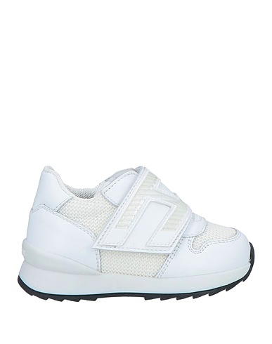 HOGAN Sneakers JUNIOR White Leather, Textile fibres