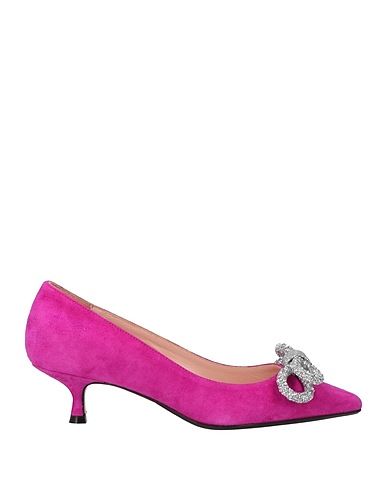ANNA F. Court Fuchsia Leather