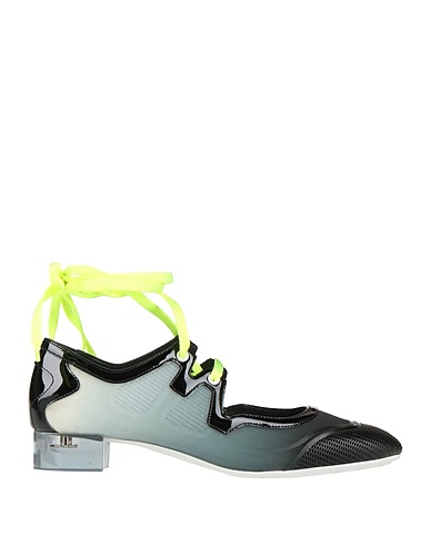 DIOR Schnürschuhe Schwarz Leder, Andere Fasern