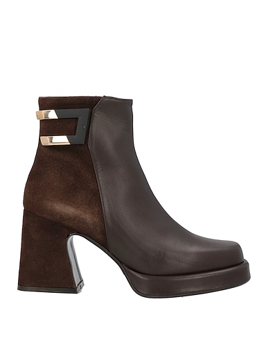 ALBANO Ankle boot Dark brown Calfskin