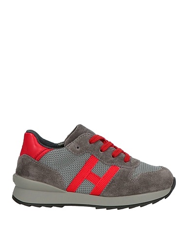 HOGAN Sneakers JUNIOR Grey Leather, Textile fibres