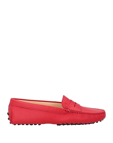 TOD'S Mocassino Rosso Pelle