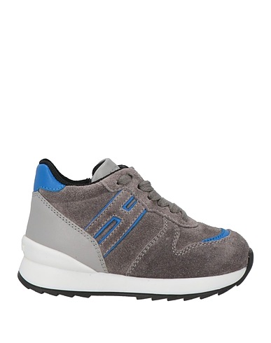 HOGAN Sneakers Lead Leather, Textile fibres