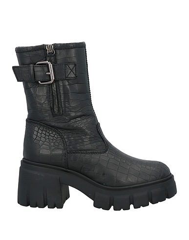 LORIBLU Ankle boot Black Calfskin, Shearling