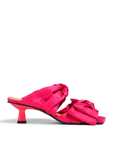 GANNI Sandals Fuchsia Textile fibres
