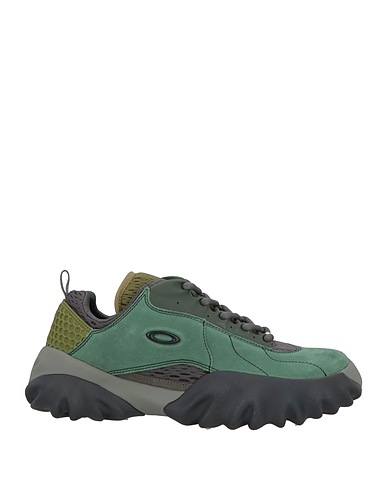 OAKLEY Sneakers Green Leather, Textile fibres