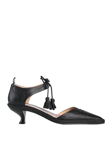 THOM BROWNE Court Black Leather
