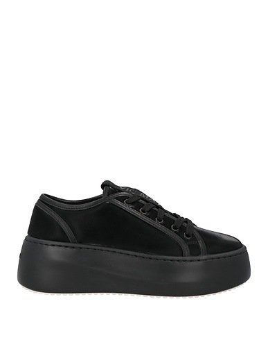 VIC MATIĒ Sneakers Black Leather, Textile fibers