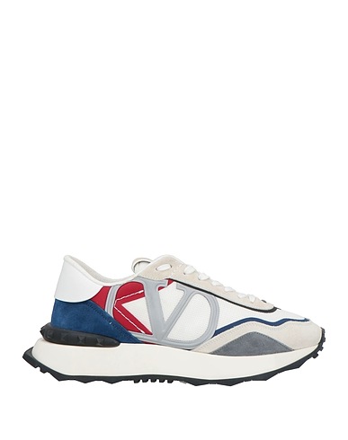 VALENTINO GARAVANI Sneakers Light grey Textile fibers, Leather