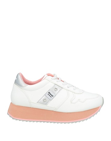 BLAUER. Sneakers Bianco Altre Fibre