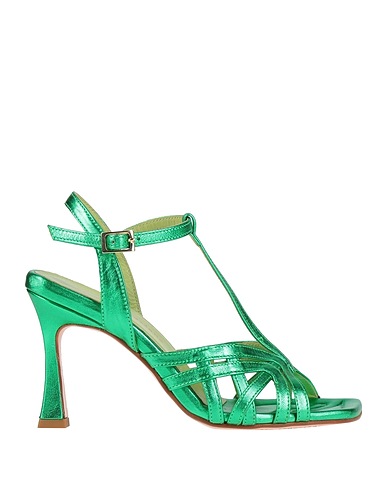 POESIE VENEZIANE Sandali Verde Pelle
