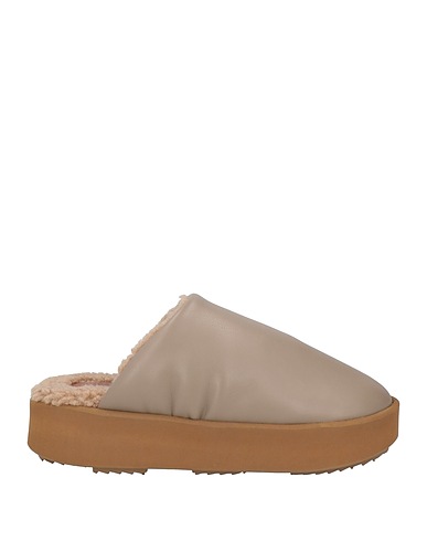 PIUMESTUDIO Mules and clogs TORTORA Textile fibres