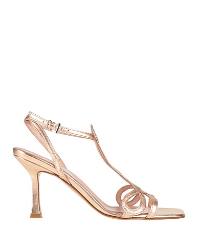 O'DAN LI Sandals Rose gold Leather