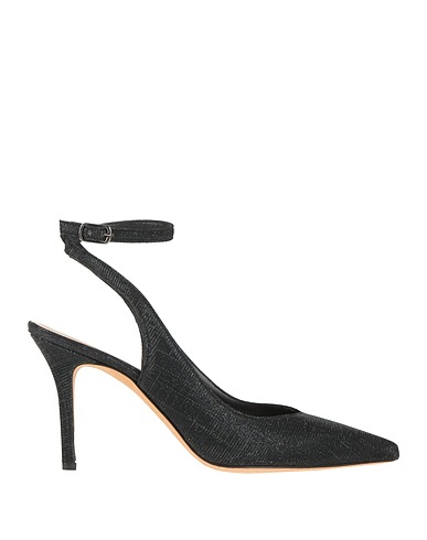 KÖE Pump Black Leather, Textile fibers