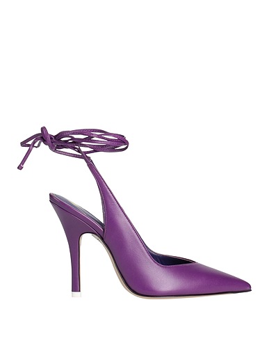 THE ATTICO Court Purple Leather