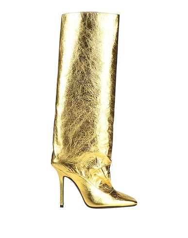 THE ATTICO Boots Gold Leather