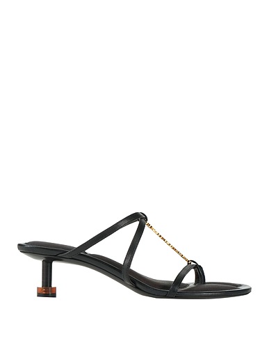JACQUEMUS Flip flops Black Leather