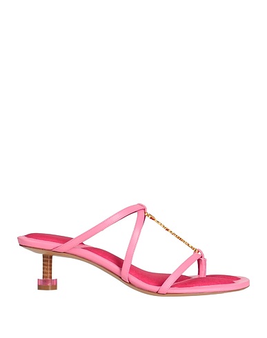 JACQUEMUS Flip flops Pink Leather