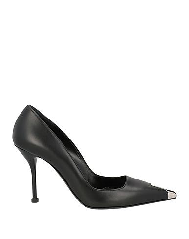 MCQUEEN Court Black Calfskin
