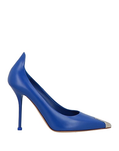 MCQUEEN Pumps Blau Kalbsleder