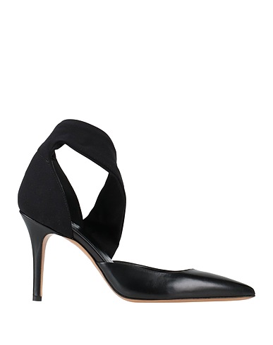 ISABEL MARANT Pump Black 100% Calfskin, Textile fibers
