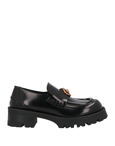 VERSACE Loafers Black Calfskin