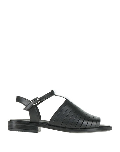 LE BOHÉMIEN Sandalen Schwarz Kalbsleder