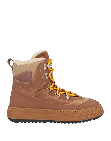 DSQUARED2 Stivaletti Cammello Pelle, Fibre tessili