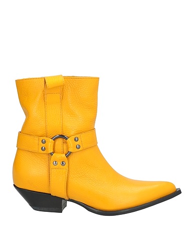 MANILA GRACE Stivaletti Giallo Pelle di bovino