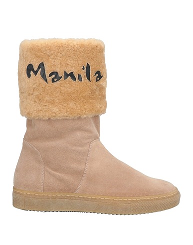 MANILA GRACE Boots Beige Leather