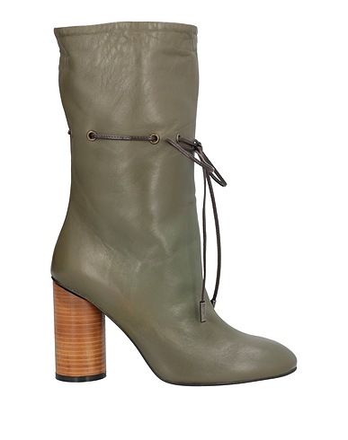 MANILA GRACE Ankle boot Military green Ovine leather