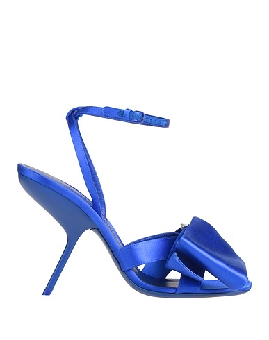FERRAGAMO Sandals Bright blue Textile fibres