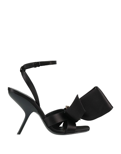 FERRAGAMO Sandali Nero Fibre tessili