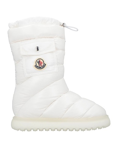 MONCLER ショートブーツ ホワイト 紡績繊維