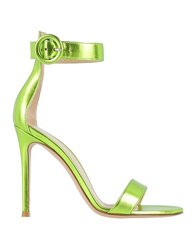 GIANVITO ROSSI Sandals Green Leather