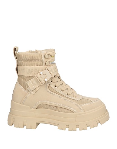 BUFFALO Ankle boot Beige Textile fibres, Other Fibres