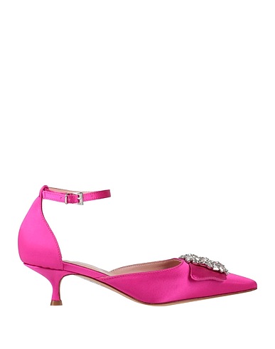 ANNA F. Pump FUCSIA Textile fibers