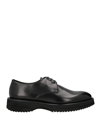 DOUCAL'S Laced shoes Black Calfskin
