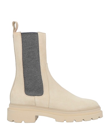 SANTONI Ankle boot Beige Leather