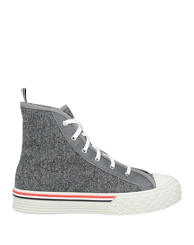 THOM BROWNE Sneakers Grey Textile fibres, Leather
