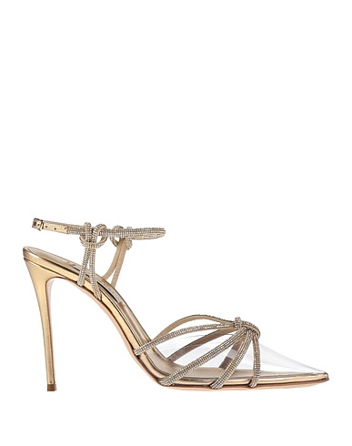 CASADEI Court Gold Leather, Plastic