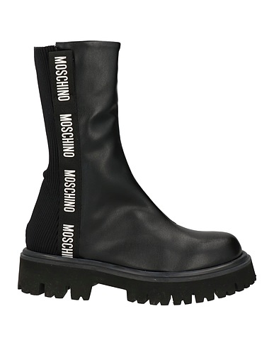 MOSCHINO Ankle boot Black Textile fibers