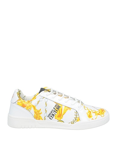 VERSACE JEANS COUTURE Sneakers White Leather, Rubber