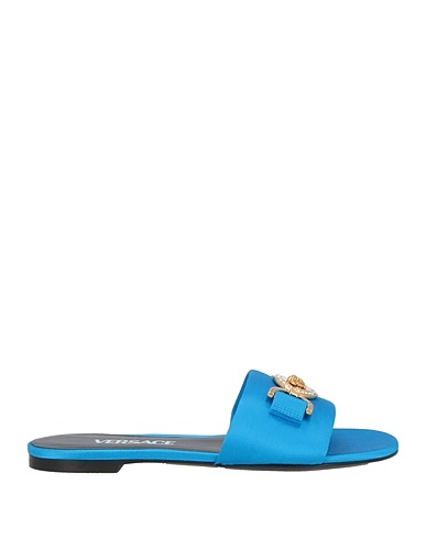 VERSACE Sandalen Azurblau Gewebefasern