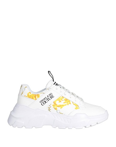 VERSACE JEANS COUTURE Sneakers White Leather, Plastic